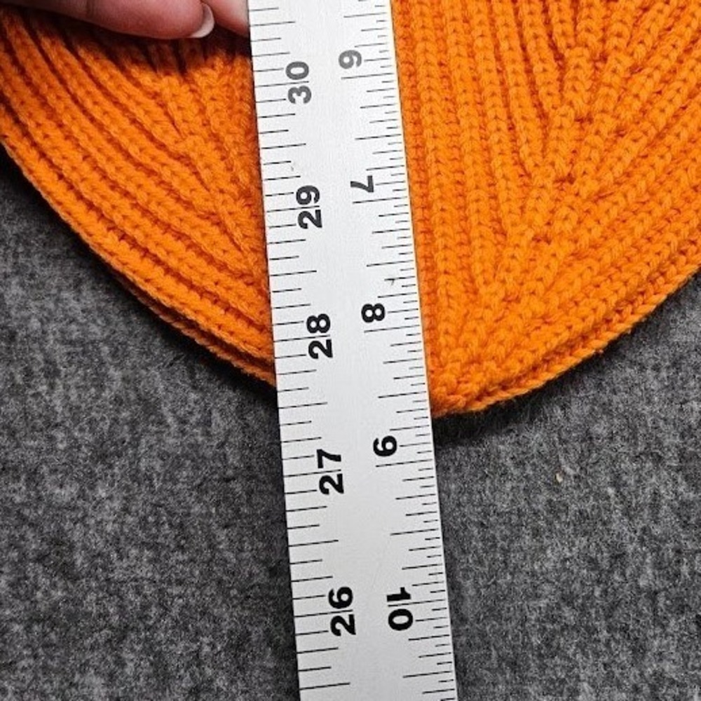 Marmot Beanie Ridgefield Mens OS Orange Mountain Works Ribbed Knit Hat M14578 - Picture 5 of 5